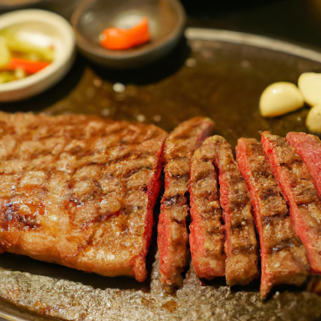 特選イチボステーキの贅沢な味わい