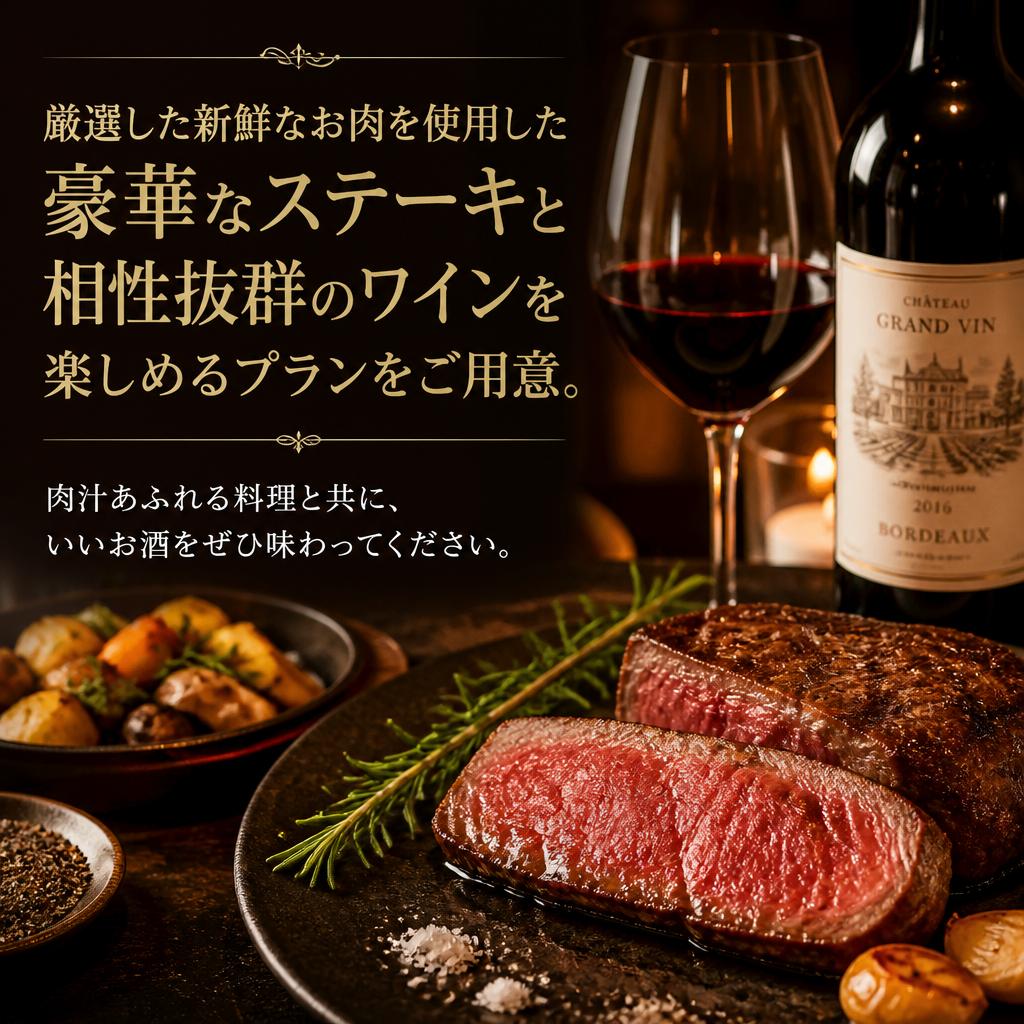 肉料理とワインのマリアージュ