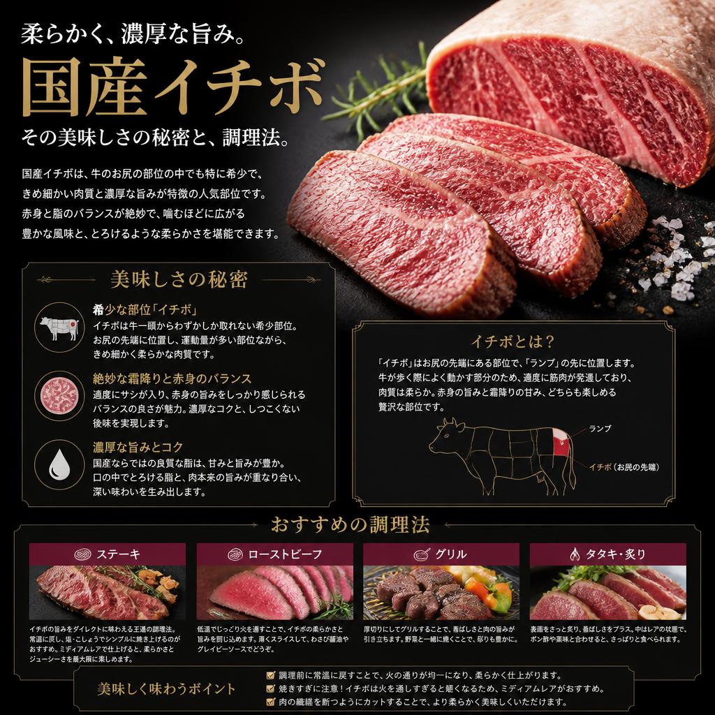 厳選された国産イチボの魅力