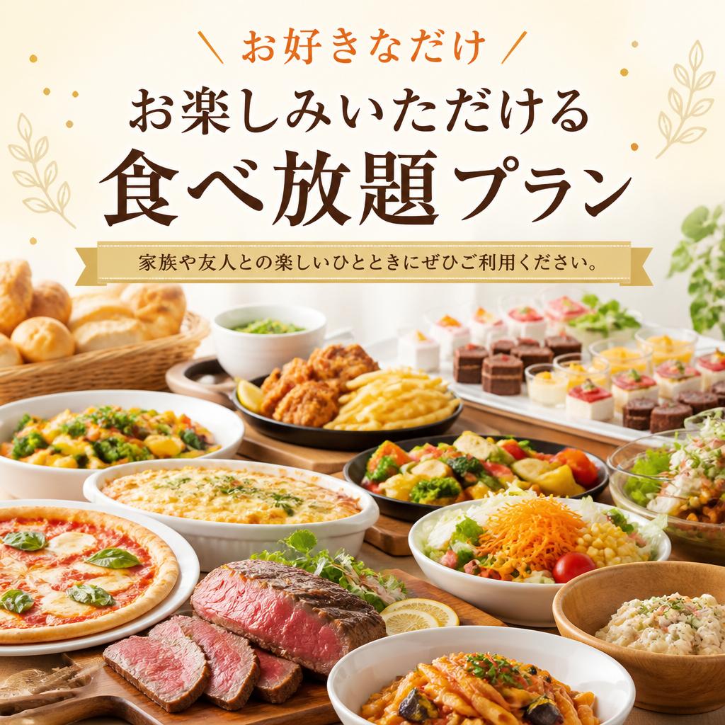 食べ放題プランのご案内