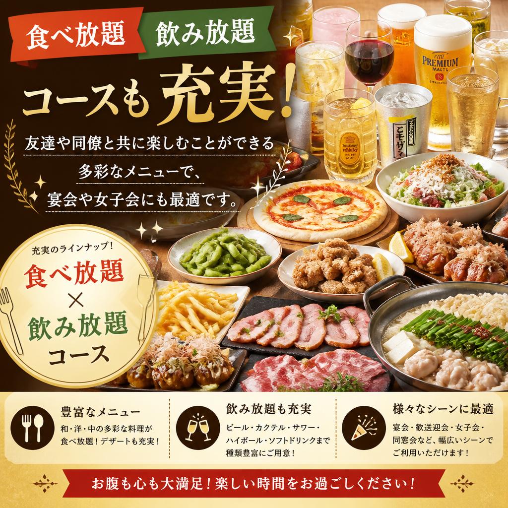 お得な飲み放題コース