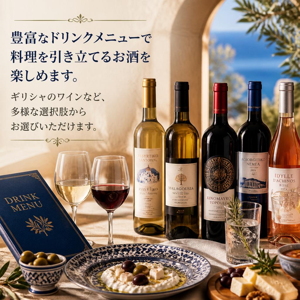 ドリンクメニューの充実