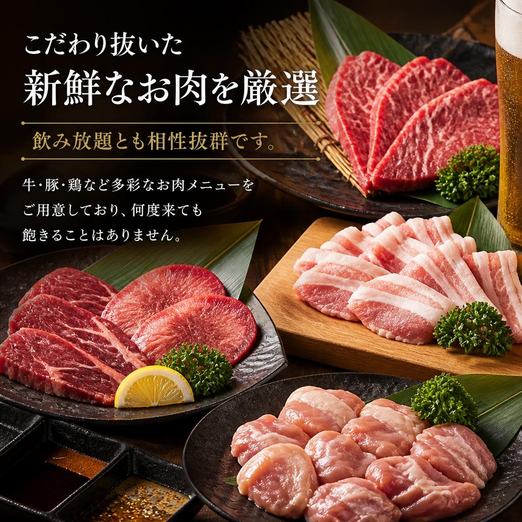 新鮮なお肉のハーモニー